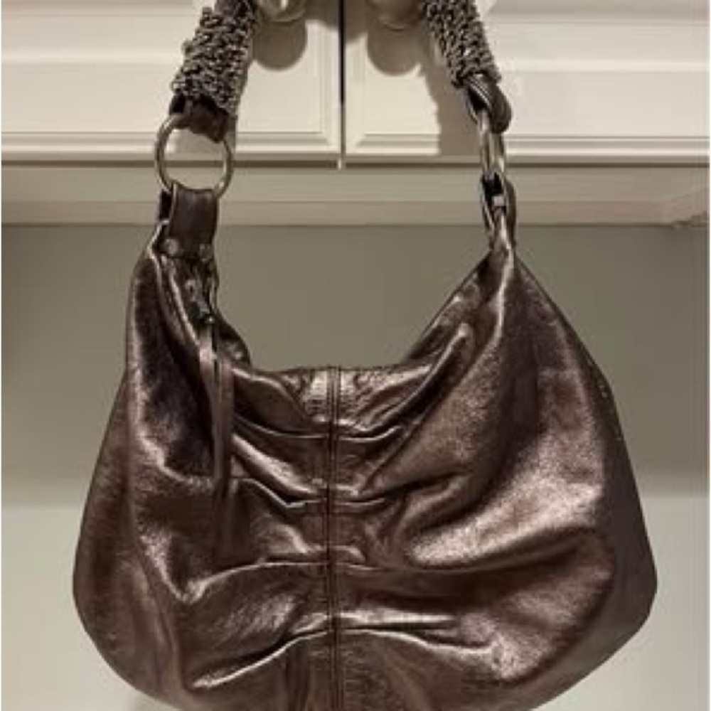 Metallic Brown Shoulder Bag